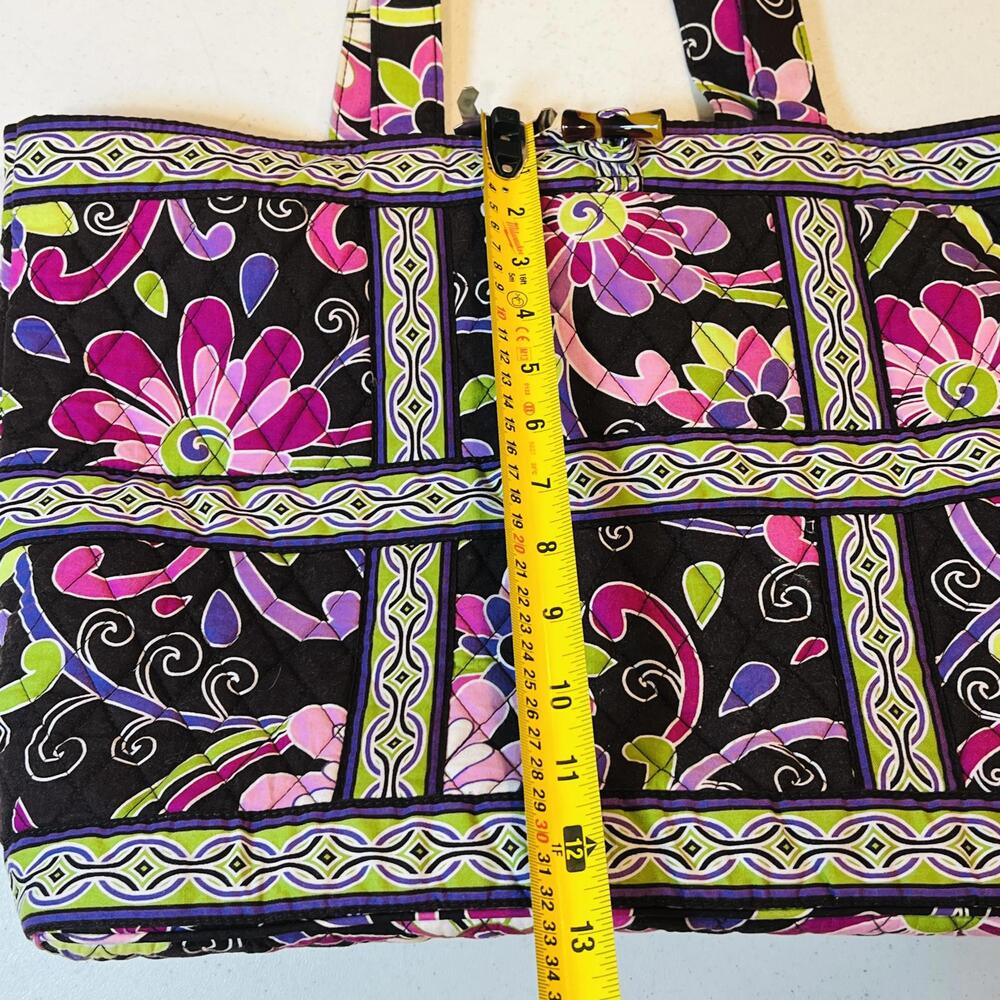 Vera Bradley TIC TAC TOTE Shoulder Bag Purse PURPLE PUNCH - Picture 4 of 7